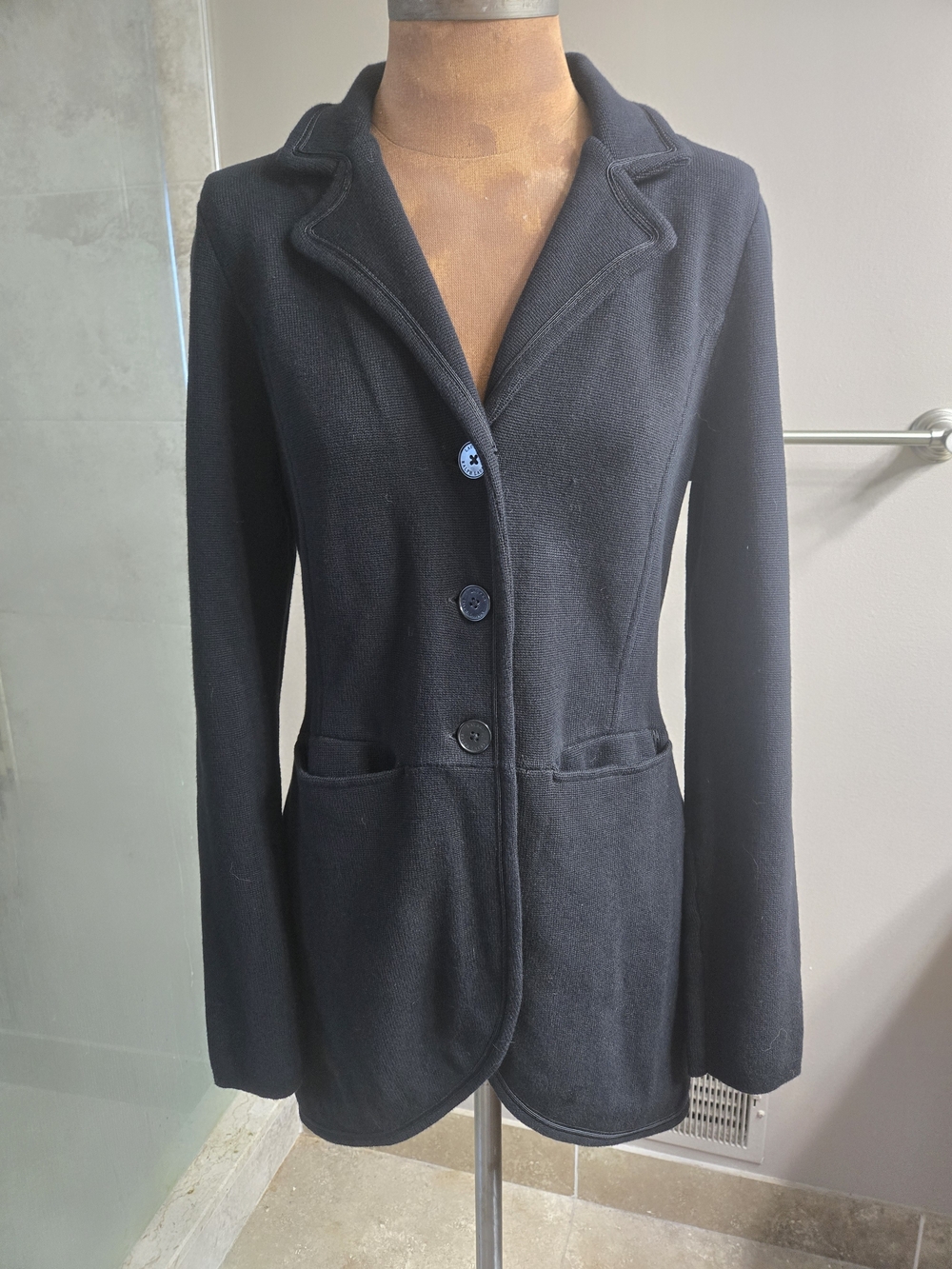 Lauren Ralph Lauren NWOT Vintage Ladies S Black Heavyweight Blazer/ Jacket
